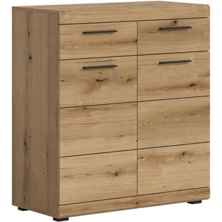 INOSIGN Schuhschrank »SIENA, Breite 90 cm, 2 Türen, 2 Einlegeböden, 3 Fächer, 2 Schubkästen« hochwertige Rillenfräsung in MDF Front, 1 Stk. tlg. Schuhkommode, Kommode, Anrichte, Sideboard