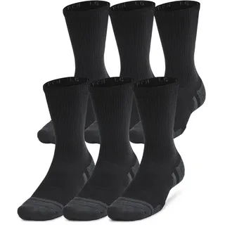 Under Armour Performance Tech Crew-Socken 6er Pack Schwarz 36-42