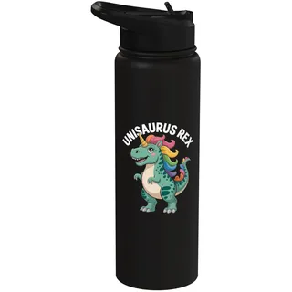Unisaurus Rex Regenbogen Einhorn Dinosaurier Spaß Stainless Steel Insulated Water Bottle
