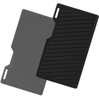 Gusseisen Grillplatte für alle gasgrill der Burnhard Fred Serie, 41,5 x 23,5cm Plancha Zubehör für Taino, Burnhard Fred, Fred JR, Big Fred, Fat Fred, Taino Platinum, Black 4 6 Serie Griddle platte