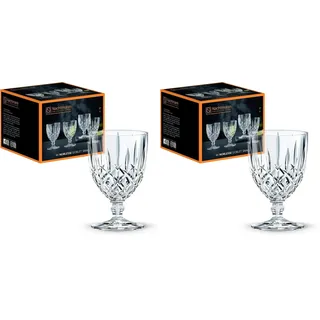 Nachtmann 4-teiliges Kelchgläser Set, 230 ml, Noblesse, 102086, Weingläser aus Kristallglas, Gläser spülmaschinenfest (Packung mit 2)