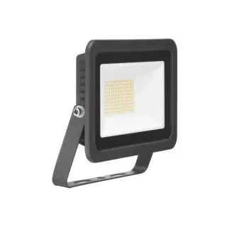 Brumberg 60813184 LED-Fluter 50 W, 4.000 K, 230 V AC, 120°, IP65, schwarz struktur, schaltbar, in