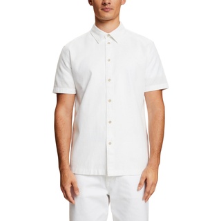 ESPRIT Herren 063EE2F302 Hemd, 100/WHITE, M