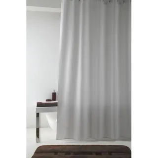 Grund Duschvorhang , Grau , Kunststoff , Abstraktes , 240x200 cm , Oeko-Tex® Standard 100, Made in Europe , Heimtextilien, Badtextilien, Duschvorhänge