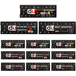 Giftota 12pcs Team Geschenke - Hülle Filz Geschenk Verpackung - Duplo Geschenkbox - Kleine Geschenke für Kollegen, Mitarbeiter - Ohne Schokolade