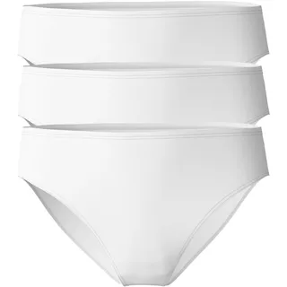 Slip CALIDA "Slip Essential Cotton Regular Cut 3er Pack", Damen, Gr. 44-46, weiß, Obermaterial: 95% Baumwolle CO. 5% Elasthan EL., Unterhosen Slip