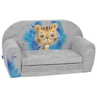 Delsit Kindersofa zum Ausklappen - Kinder Sofa mit Schaumstofffüllung - Sofa Kinder mit Abnehmbarem Bezug - Kindermöbel Kindersofa Mädchen - Kindercouch - 9 Monate bis 4 Jahre - DT2-22129