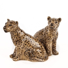 Lovergreen Porzellan Motiv Leoparden Salz- und Pfefferstreuer