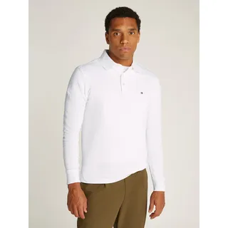 Langarm-Poloshirt TOMMY HILFIGER "1985 SLIM LS POLO", Herren, Gr. 3XL, weiß, Obermaterial: 96% Baumwolle, 4% Elasthan, Shirts Langarm-Poloshirt