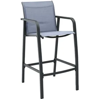 vidaXL 5-tlg. Gartenbar-Set Schwarz und Grau - Schwarz