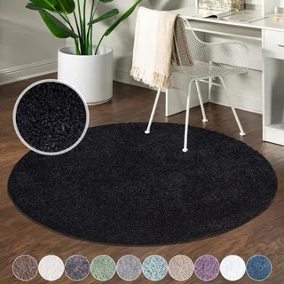 Carpet City »City Shaggy« rund 30 mm Höhe Teppich Langflor, Uni, Shaggy, flauschig-weich,