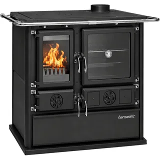 Hanseatic "»Cook Premium« Pure Black, Lieferung bis in die Küche", Küchenofen, Ofenherd zum Heizen, Kochen & Backen,