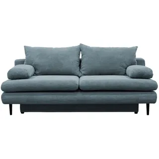 P & B Schlafsofa , Türkis , Textil , Füllung: Schaumstoff,Schaumstoff , 202x85x99 cm , Wohnzimmer, Sofas & Couches, Schlafsofas, Sonstige Schlafsofas