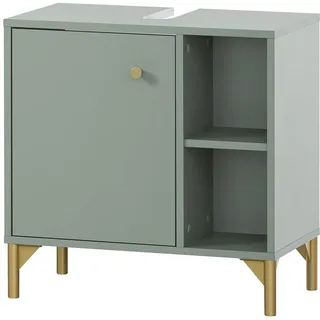 Schildmeyer Waschbeckenunterschrank Ando 60,2 x 60,3 x 33,0 cm Pistazie/Gold