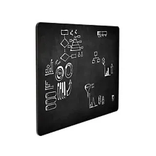 Magnetisch Kreidetafel Schienensystem 100 (B) x 1 (T) x 67 (H) cm Schwarz