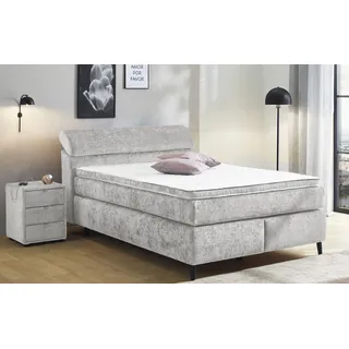 Jockenhöfer Gruppe Boxspringbett »Diva, inkl. 7-Zonen-TTFK-Matratze« Kopfteil höhenverstellbar, KS-Topper