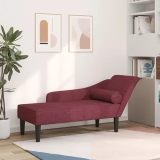 2025 cloris Chaiselongue mit Kissen Weinrot Stoff - Recamieren Sale7182329 1parcel - Weiß