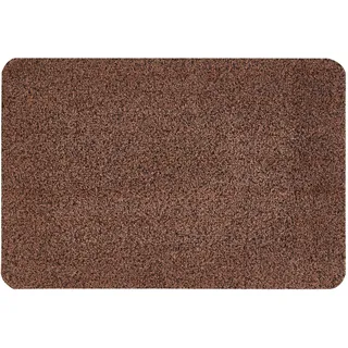 Andiamo Fußmatte innen Samson – waschbare Baumwoll-Schmutzfangmatte - rutschfest, saugstark & hochwertig - Fußabtreter für den Eingang | 40 x 60 cm, Braun