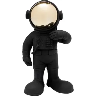 Kare Design Deko Figur Welcome Astronaut, Schwarz, Polyresin, Handbemalt, Unikat, 27x17x14cm (H/B/T)