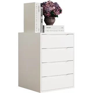 VCM Nachtschrank Malira L 46 x 42 x 0 cm Weiß