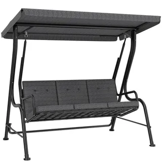 Outsunny Hollywoodschaukel Grau 3-Sitzer