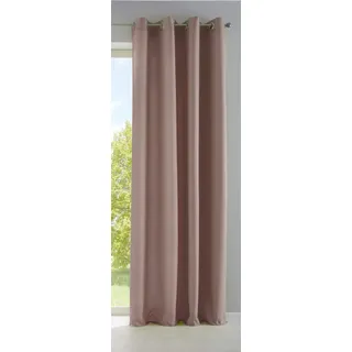 Gardinenbox Vorhang Blickdicht Gardine Matt Lichtdurchlässig »Palermo« mit Ösen und Raffhalter Dekoschal HxB 175x140 cm Taupe, 10000265
