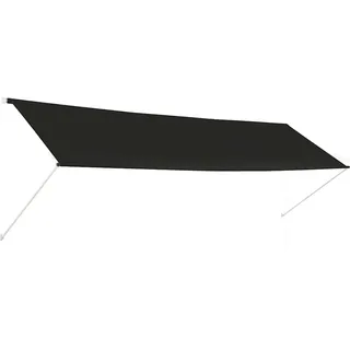 vidaXL Einziehbare Markise 400×150 cm Anthrazit - Grau