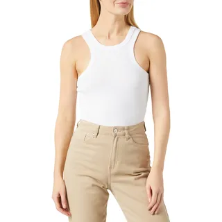 Noisy may A/S Damen Nmmaya S/L Halter Neck Noos Top, Bright White, XL EU