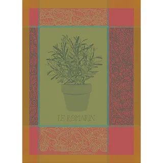 GARNIER-THIEBAUT Geschirrtuch ROMARIN (Rosmarin) 56 x 77 cm 100% Baumwolle