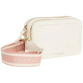 Ted Baker Damen S283916ivoryo/S Kleine Crossbody-Kameratasche aus Gurtband aus Leder, elfenbeinfarben