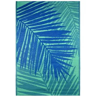 Marrakesch Orient & Mediterran Interior Outdoor Teppich Picknickmatte Modern Malibu 120 x 180cm - Grün, Blau