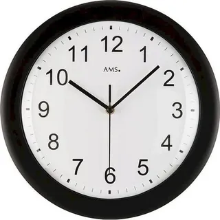 AMS Funk-Wanduhr, Funkwerk, D30x4cm, 5935 - Weiß