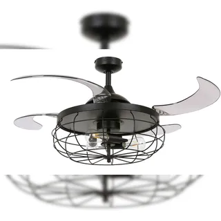 Beacon Lighting Fanaway Industri 122 cm Deckenventilator Schwarz