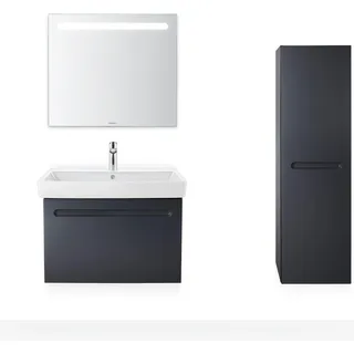 Duravit Möbelwaschtisch No. 1 80x46cm, m HL, ÜL, Hahnlochbank, weiß