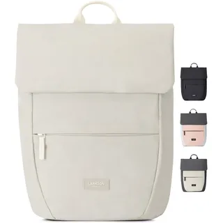 LARKSON Rucksack Damen Klein Beige - Ronja - Moderner Tagesrucksack mit Laptopfach für Uni Business City - 10L - Nachhaltig - Wasserabweisend