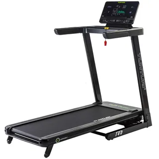 Tunturi T40 Klappbares Laufband für Zuhause/Büro - Laufband mit Bluetooth - 44 Trainingsprogramme - 12 Neigungsoptionen - 1 - 16,0 km/h - Schwarz, Grün