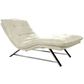 W.Schillig Relaxliege daily dreams Polyester 75 x 91 x 170 cm Beige mit Kissen