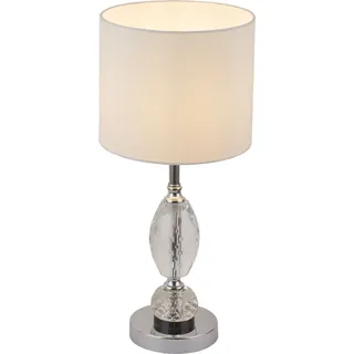Globo Lighting Tischleuchte Metall verchromt, 1x E14 - Silber