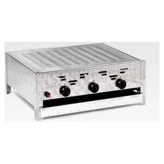 Gasgrill 11 kW - Sondermodell mit Edelstahl-Grillrost und Edelstahl-Brennern, Gastro Profi