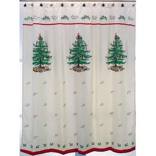 Spode Weihnachtsbaum weich Tree Red Linens, Baumwolle Polyester, Rot/Ausflug, einfarbig (Getaway Solids), 72" W x 72" L (Pack of 1)