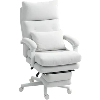 Homcom Bürostuhl Textil Cremeweiß