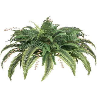 VEVOR Künstliche Farne, Durchmesser von 95-105 cm, hängende künstliche Boston-Farn, Pflanzen-Wanddekoration mit 80 Zweigen & Blumentopf, Kunstfarn für Zuhause, Büro & Außenbereich