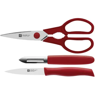 ZWILLING TWIN Grip Messerset 3-tlg, Rot