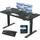Schreibtisch USB-Ladeanschluss 140 x 60 Schreibtisch Schwarz