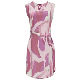 QS Sommerkleid, mit Bindegürtel, Pink, 36