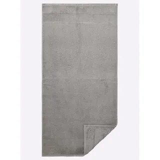 Handtuch Gr. 1, grau (taupe), B:50cm L:100cm, 100% Baumwolle, Handtücher, Handtuch