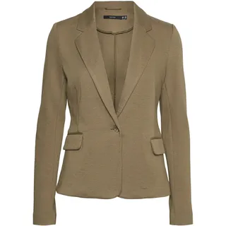 VERO MODA Damen Jersey Blazer Sakko Julia leichte Stoffjacke 10154123 Capers 34