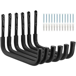 PiPaFox Schwerlast-Garagenlager Kajakhaken, Jeder Garagenabstellraum Kanuständer 25KG Kapazität, 38cm Kanuhängehaken zum Aufhängen Kanu, Surfbretter, Leitern, Holz, Fahrräder