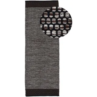 carpetfine Kelim Mia Wendeteppich 80 x 300 cm Braun