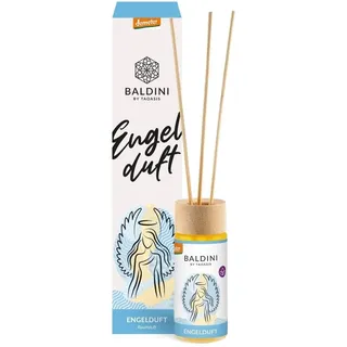Baldini Engelduft Raumduftset Demeter 50 ml Naturraumduft mit Grapefruit Tonka und Limette 100 Prozent naturreine aetherische Oele inkl Bambusdiffusionsstaebchen